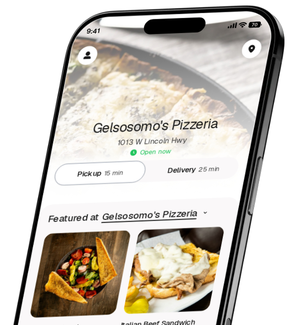 Gelsosomo's Pizzeria app preview