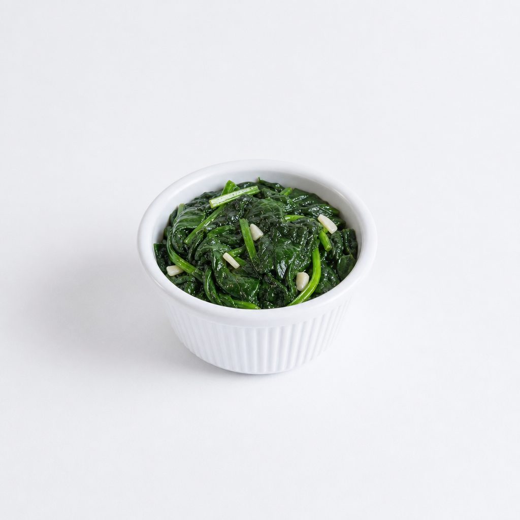 Sauteed Spinach.