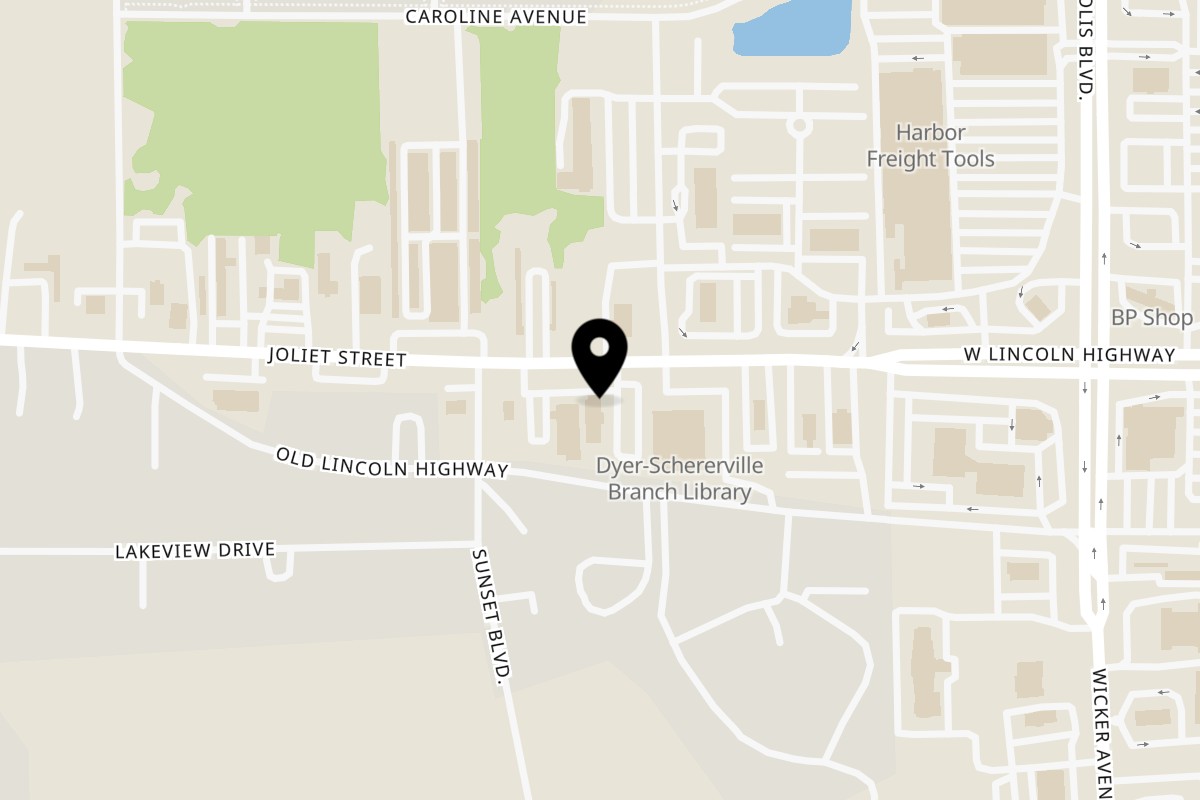Map showing the location of Gelsosomo's Pizzeria on 1013 W Lincoln Hwy in Schererville